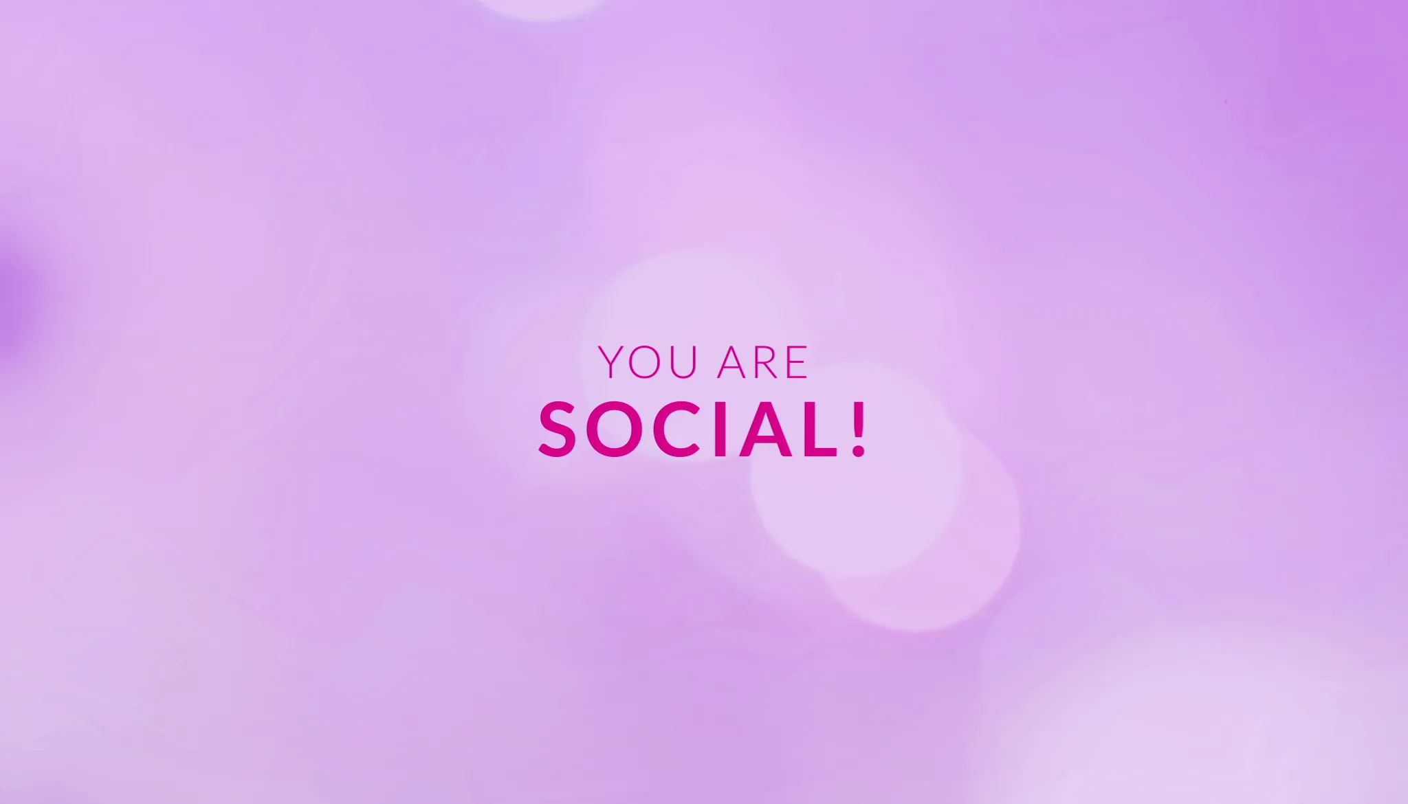 Be Social